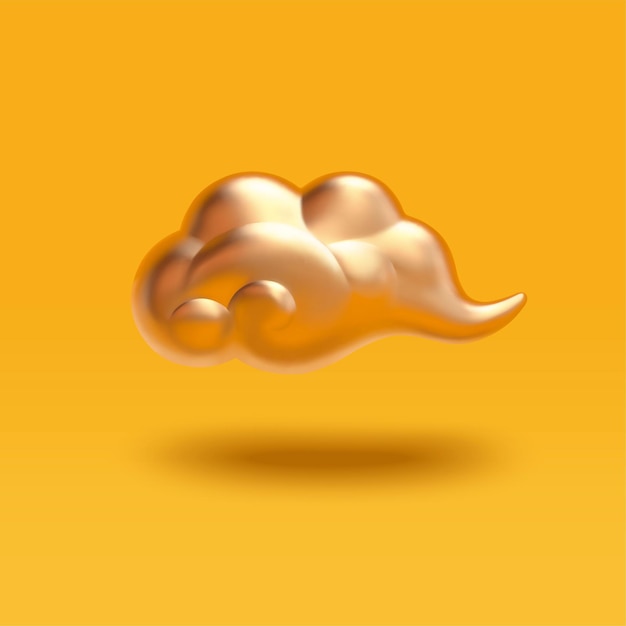 3d cartoon auspicious cloud