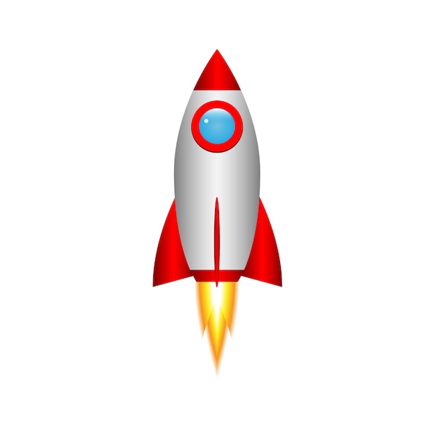 3d Cartoon rocket