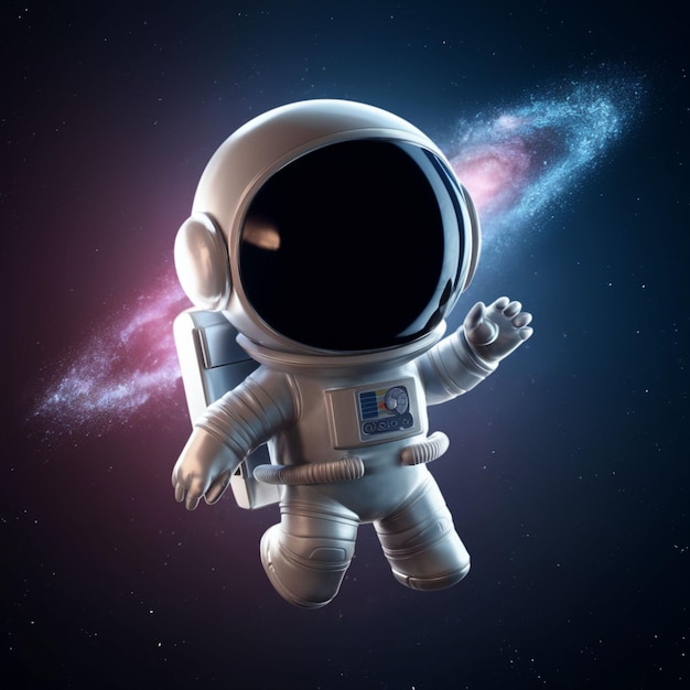 3D Chibi Astronaut 2