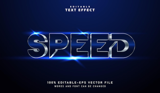 3D Cinematic Speed text effect - Editable text effect