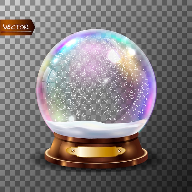 3d Classic Snow Globe .