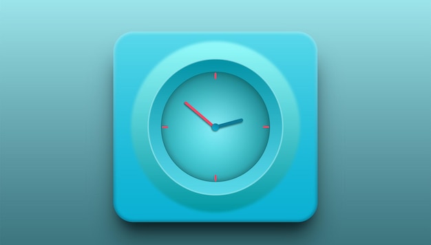 3D clock icon