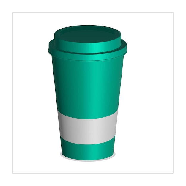 3D coffee paper cup