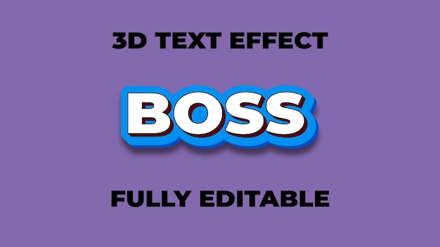 3d editable text effect