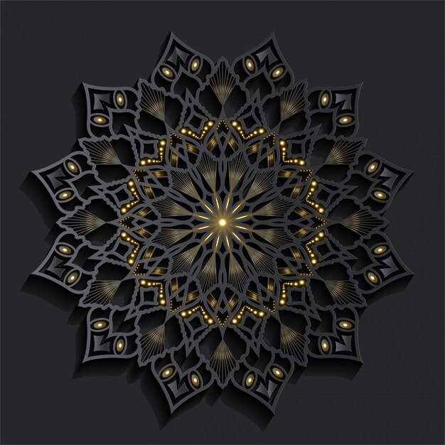 3D effect luxury mandala