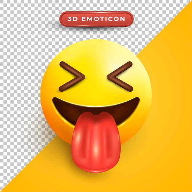 3d emoji with tongue out