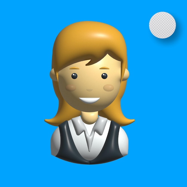 3d female student