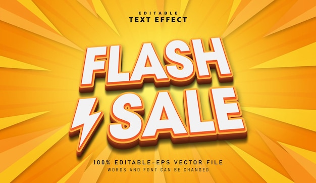 3D Flash Sale text effect  Editable text effect