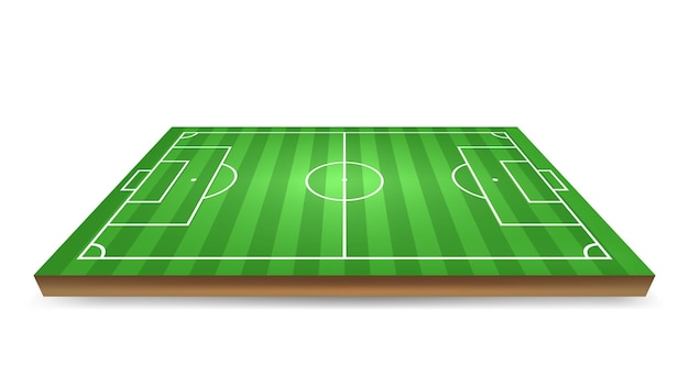 3d Football field, soccer field .Championship Soccer.Vector