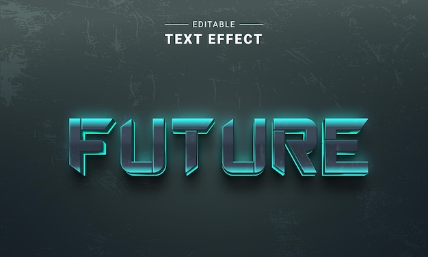 3D Futuristic High Technology Text Effect