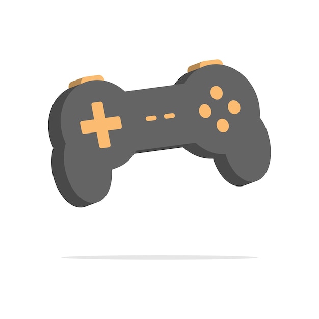 3d game controller in minimal cartoon style