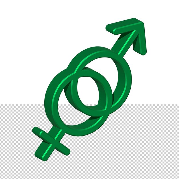 3d gender symbol