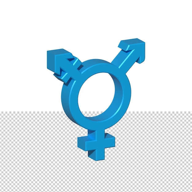 3d gender symbol