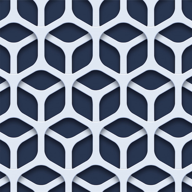 3d geometric seamless pattern