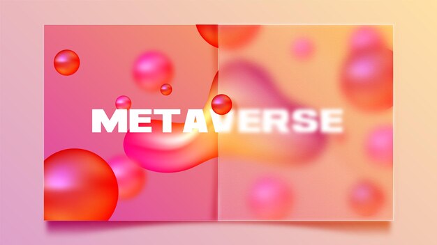 Vector 3d glassmorphic trendy holographic background