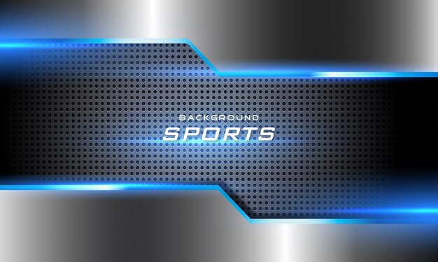 Vector 3d glowing futuristic sport background