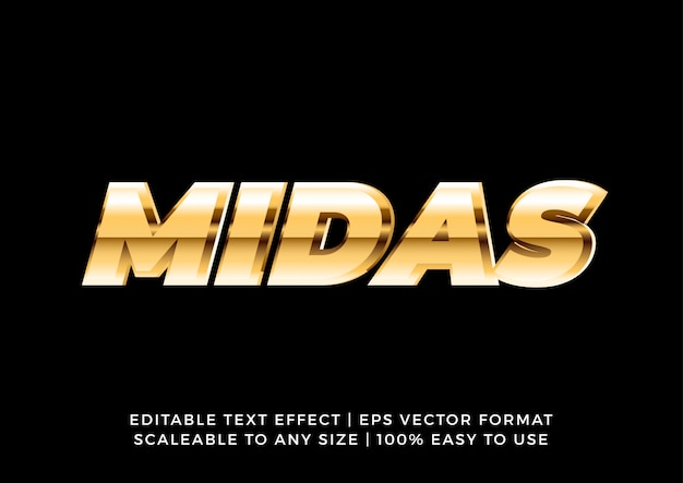 3D Gold Metallic Bold Text Effect