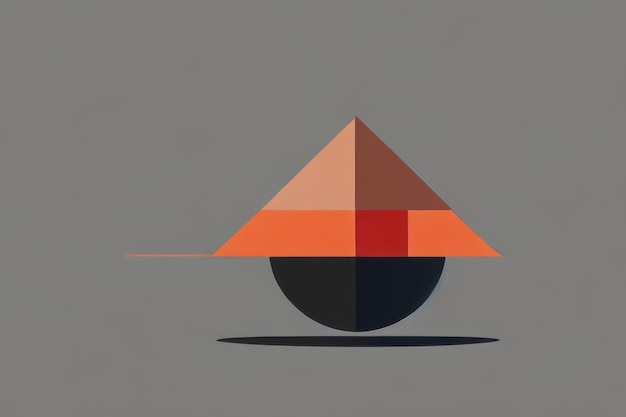 3d illustration geometric figure of a triangle 3d illustration geometric figure of a trian