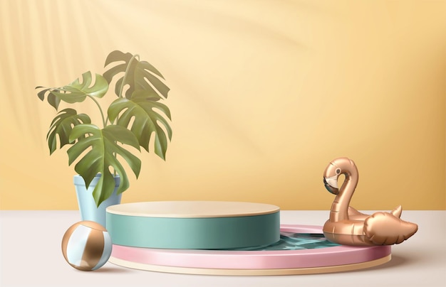 3d illustration of summer backdrop