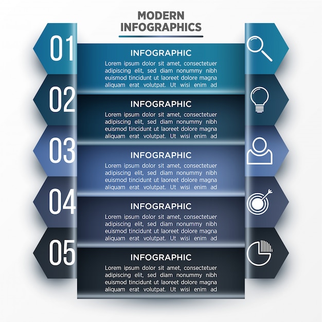  3D infographic template for presentation. Business data visualization. Abstract elements. Creative concept for infographic.