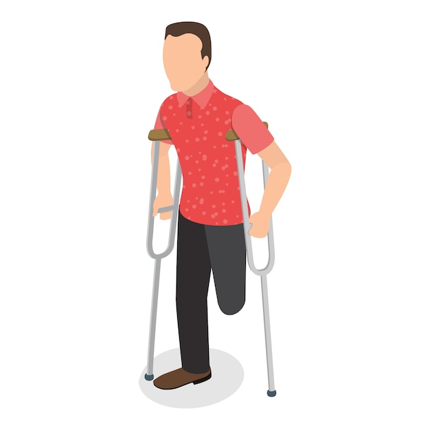 3D Isometric Flat Vector Illustration of People with Different Types Of Disabilities Equality Diversity and Inclusion Item 2