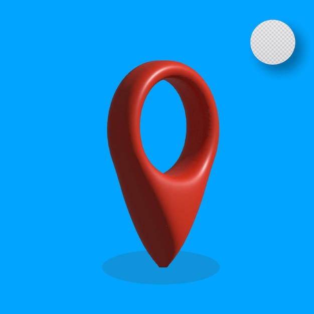 3D left location icon