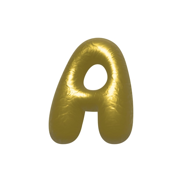 3d letter a uppercase