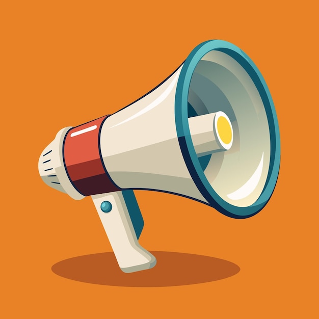 3d megaphone speaker or loudspeaker for announce Speakerphone notice 3d icon vector illustration