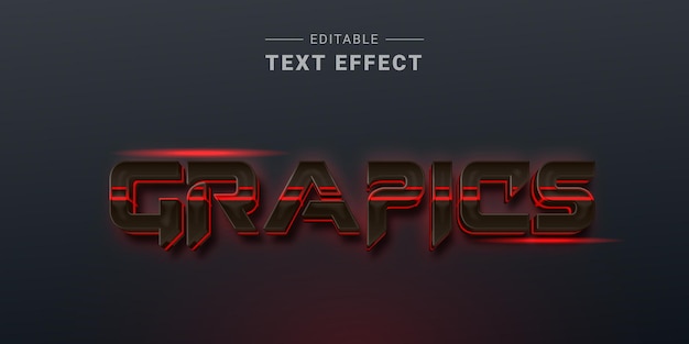 3D Metallic Technology Text Effect