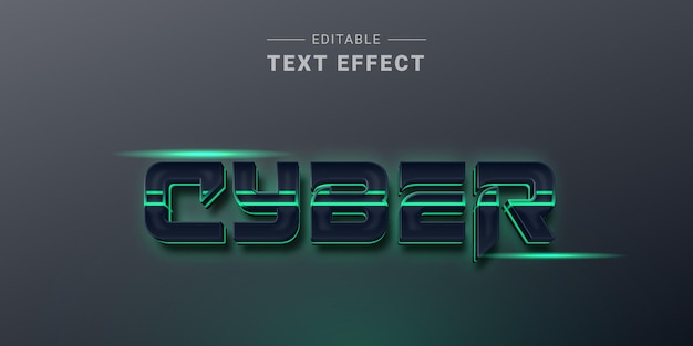 3D Metallic Technology Text Effect