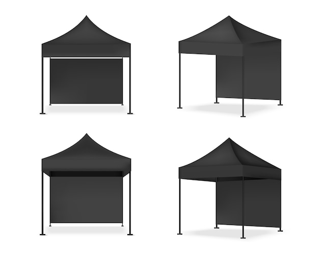 3D Mock up Realistic Tent Display POP Booth.