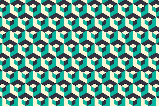 3d modern style geometric cube pattern vector. Isometric blocks wall structure.