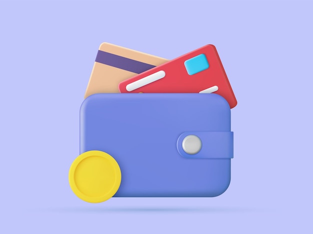 3D Money Saving icon concept