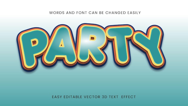 3d party text style design