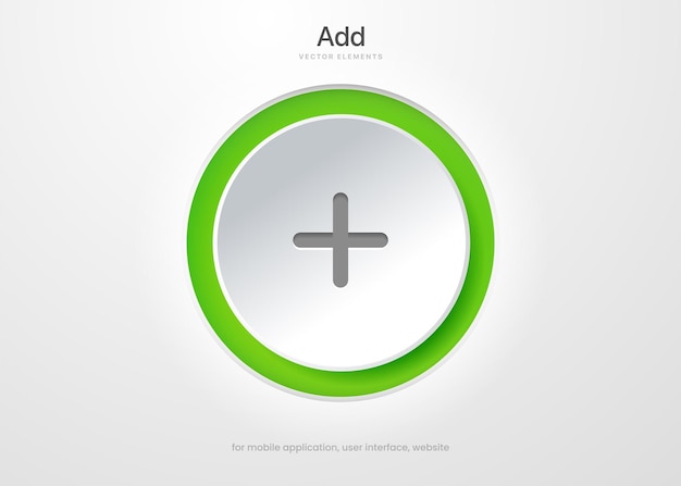 3d plus icon vector. Add icon for UI UX, mobile app, presentation. Addition sign. Medical Plus icon