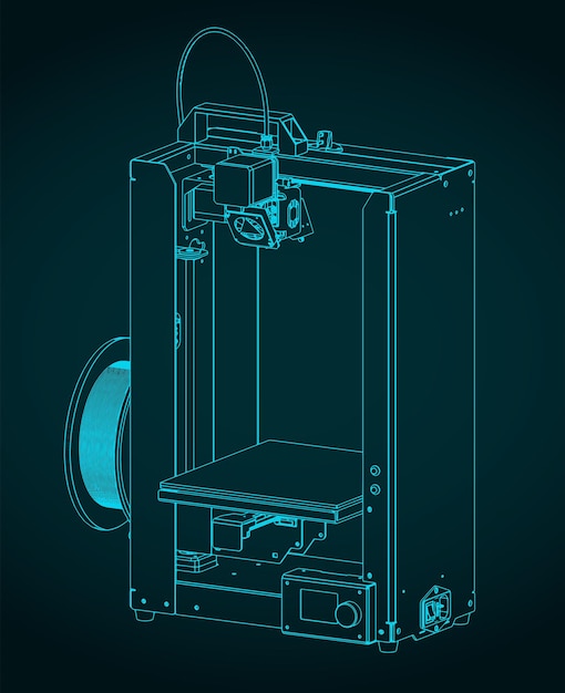 Vector 3d printer blueprints