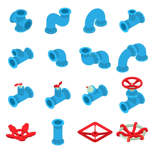 3d printing icons set. Isometric illustration of 16 3d printing icons set vector icons for web