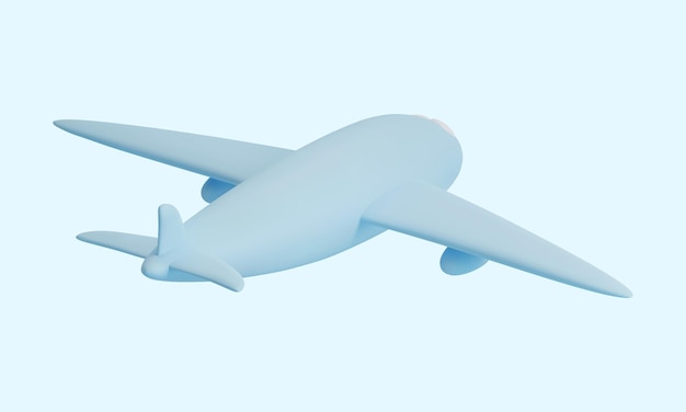 3d realistic airplane isolated on light background Vector illustration