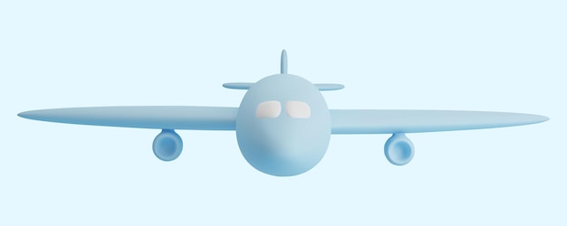 3d realistic airplane isolated on light background Vector illustration