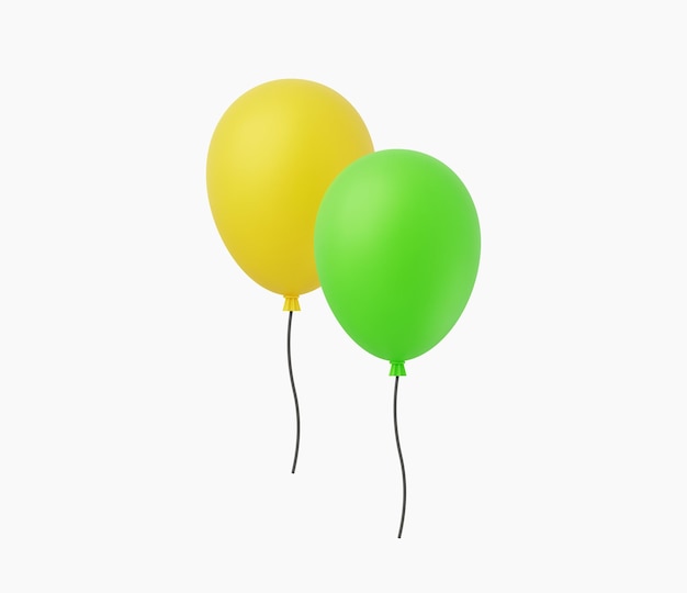 3d Realistic Balloon vector Illustration