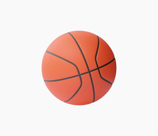 3d Realistic Basketball vector illustration