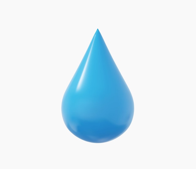 3D Realistic Drop Water vector illustrations