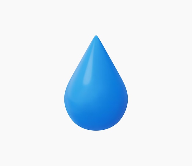 3D Realistic Drop Water vector illustrations