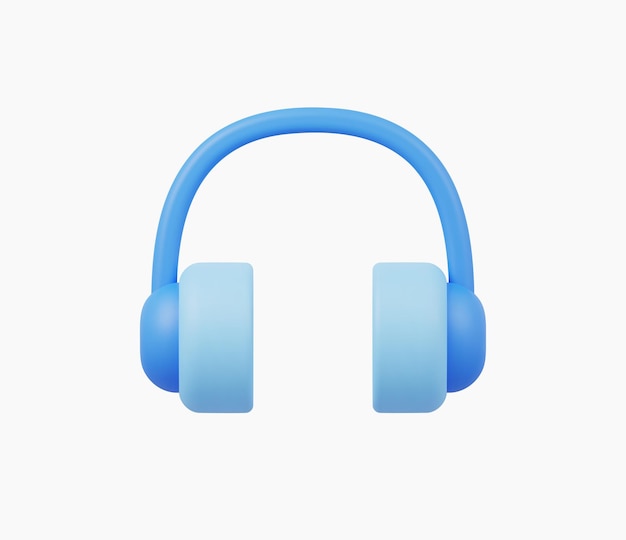 3d Realistic Headphone Icon vector Illustration