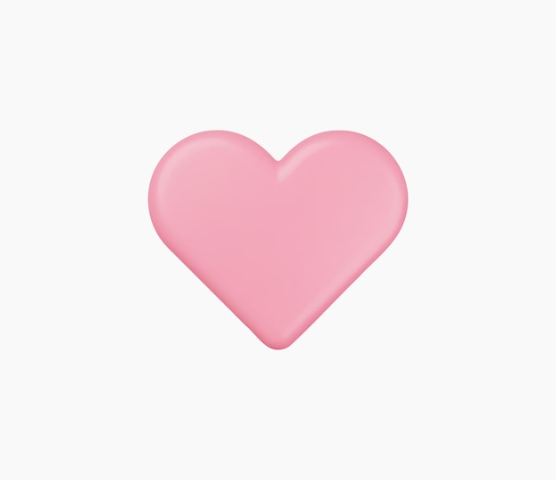 3d Realistic Heart or Love Icon vector illustrations