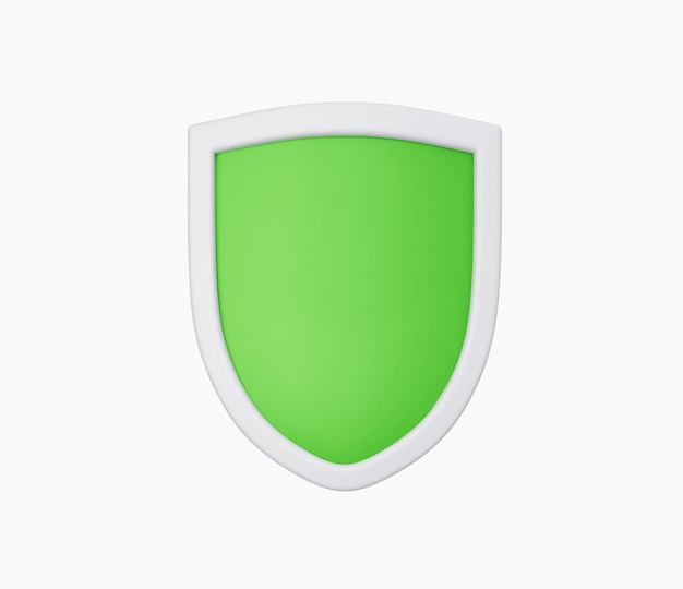 3d Realistic Shield Icon vector illustration