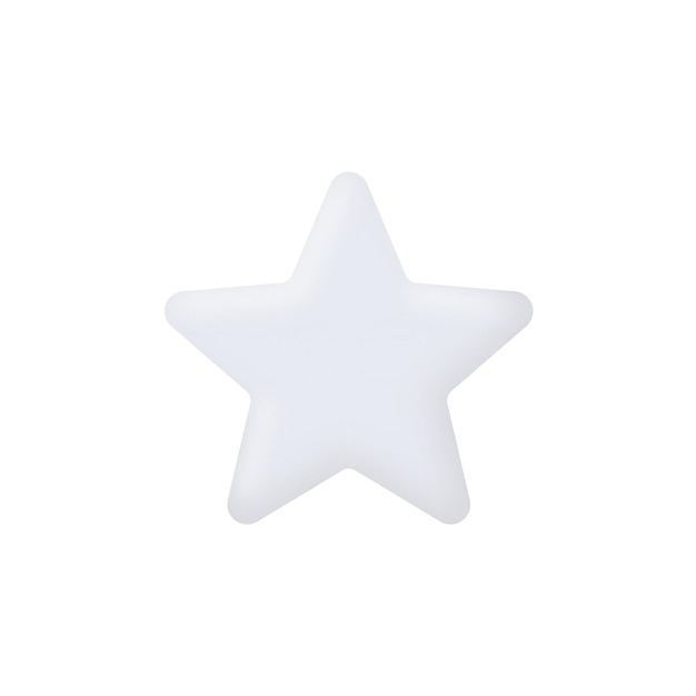 3d Realistic Star icon vector illustration