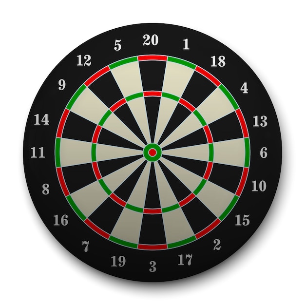 3d realistic Target for darts. 