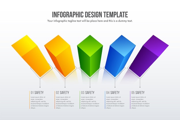 3d realistic Timeline infographics design vector can be used for workflow layout, diagram, annual report, web design. Business concept with 6 options, steps or processes.