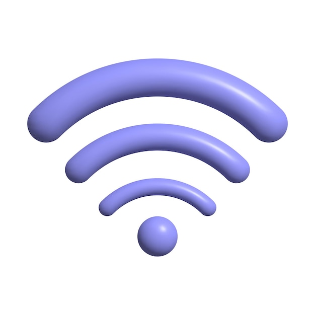 3D Realistic Wireless network icon